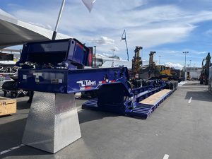 Talbert Manufacturing exhibited customized 60CC-RC Trailer at CONEXPO-CON/AGG 2023